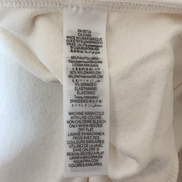 BCBGMAXAZRIA Off-White Stretchy Top Size XS/S - Picture 6 of 6